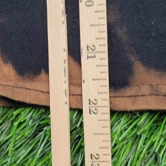 Savage-Vines Skull Rose Shirt Womens Small 18x22 Bleached Black - Picture 11 of 11